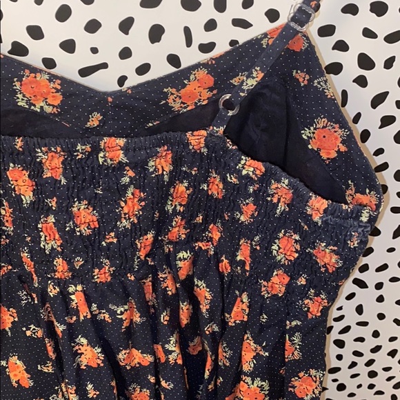 Floral print asymmetrical spaghetti strap tank - Picture 5 of 6